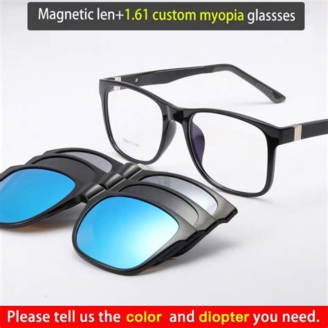 new magnetic clip on sunglasses polarized lens cover over prescription