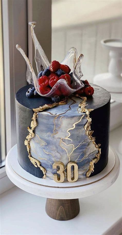 49 Cute Cake Ideas For Your Next Celebration Black Cake With Marble