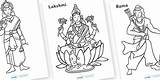 Diwali Hindu Sita Twinkl Rama Coloring Ks2 Lakshmi Guardado Ks1 sketch template