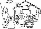 Pigs Three Little Coloring Pages Pig Houses Drawing Printable Keys Literacy House Colouring Sheet Color Sheets Cartoon Getdrawings Wecoloringpage Getcolorings sketch template