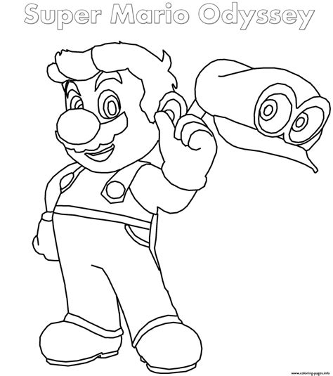 print super mario odyssey coloring pages super mario coloring pages