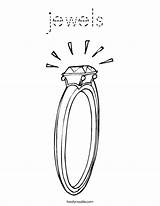 Coloring Jewels Ring Built California Usa Diamond sketch template