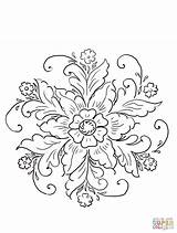 Rosemaling Coloring Norwegian Patterns Pages Pattern Printable Designs Embroidery Floral Folk Norway Supercoloring Google Tattoo Batik Scandinavian Search Adult Drawing sketch template