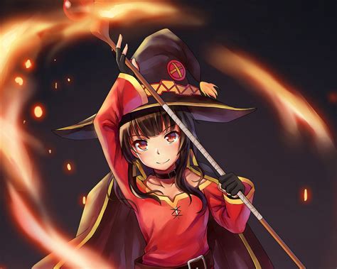 desktop wallpaper megumin kono subarashii sekai ni shukufuku wo anime