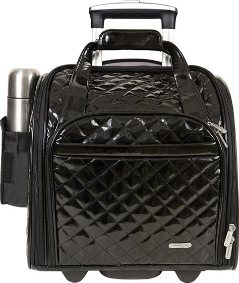 travelon luggage wheeled underseat carry     bag  quilted