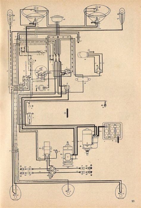 vw beetle wiring diagram diagrams thesamba wiring diagram db