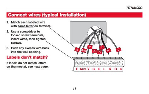 honeywell rthb  wire installation