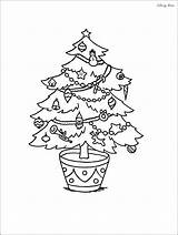 Coloring Christmas Ornaments Pages Kids Small Tree Printable sketch template