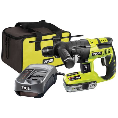 ryobi one crh18012l 18v sds plus rotary hammer drill 2 x 1 4ah li ion