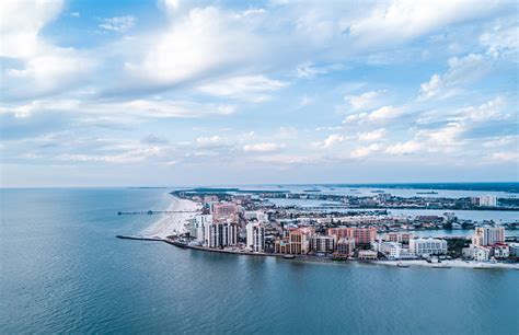 clearwater beach aerial shot stock photo  image  istock