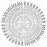 Polynesian Polynesien Aztec Tattoos Tatuaggi Tatoos Tatuajes Soleil Adulti Maori Tatouages Malbuch Erwachsene Mandalas Coloring4free Coloriages Meanings Bestcoloringpagesforkids Yeux Fleuris sketch template
