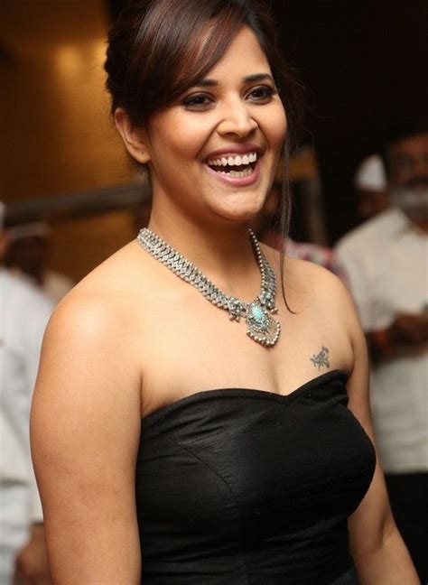 anchor anasuya latest ultra hd black frock dress hot photo shoot hd photos stills 25cineframes