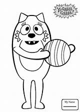 Gabba Yo Coloring Pages Clipartmag Clipart Toodee Brobee sketch template