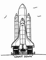 Ruimtevaart Kleurplaten Shuttle sketch template