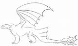 Toothless Coloring Fury Pages Night Lineart Dragon Kids sketch template