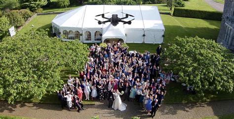 drone wedding photography