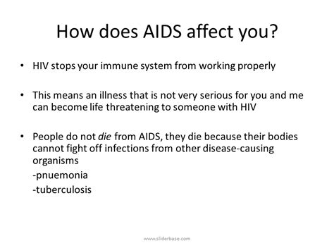 hiv and aids presentation health and disease sliderbase