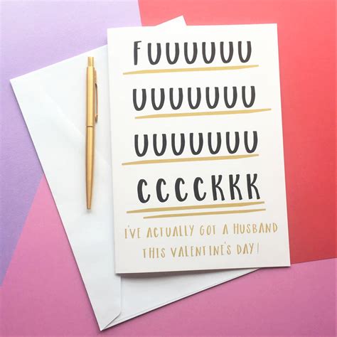 Rude Adult Humour Husband Valentine S Day Card By The