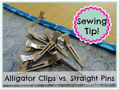 goodbye straight pins hello alligator hair clips check out this simple substitution that you