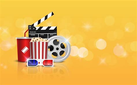 film banner design template cinema background concept cinema concept  popcorn