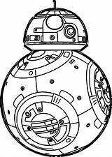 Bb8 Coloring Wars Star Pages Printable Getcolorings Inspiring Print Color sketch template
