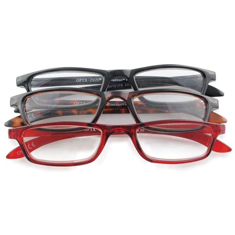 3 Pack Readers Reading Glasses Black Tortoise And Red Ebay