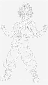 Goku Ssgss Kaioken Fukkatsu Lineart Pngkey sketch template
