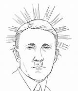 Hitler Adolf Drawing Getdrawings sketch template