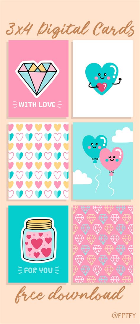 cute  love  printable cards  pretty