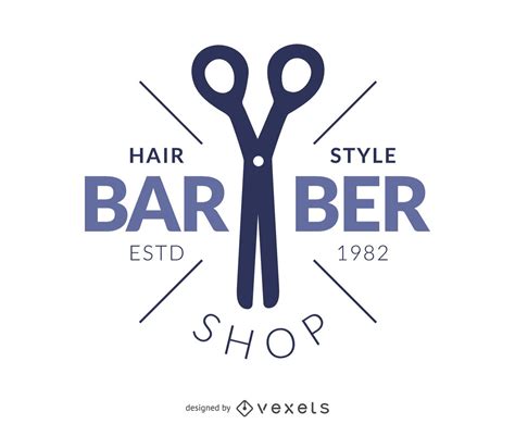 logotipo do salão de cabeleireiro de barbeiro baixar vector