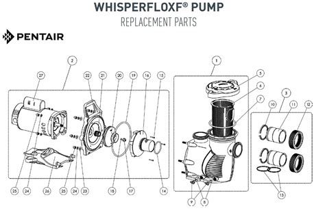 pentair whisperfloxf pump parts