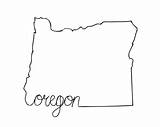 Oregon sketch template