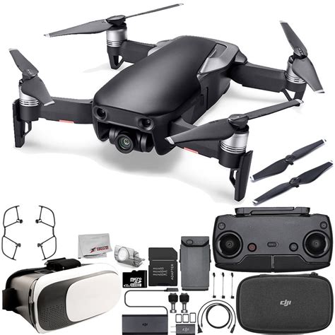 dji mavic air drone quadcopter onyx black virtual reality experience starters bundle walmart