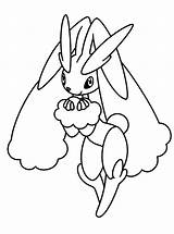 Lopunny Diamant Coloriages Colorier Animaatjes sketch template