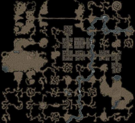 underground cave system dungeon maps dnd world map fantasy map