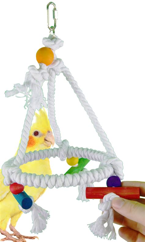 bonka bird toys  rope pyramid small swing bird toy walmartcom walmartcom