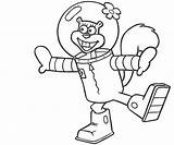 Sandy Cheeks Coloring Pages Spongebob Ability Character Squarepants Cliparts Popular Cute Another Library Clipart sketch template