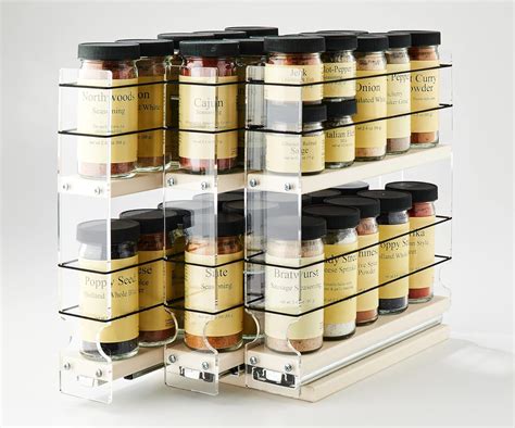 amazoncom vertical spice xx dc spice rack cabinet mounted  drawers  capacity
