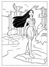 Pocahontas Coloring Disney Pages Princess Marvelous Davemelillo Choose Board sketch template