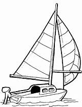 Coloring Boat Pages Coloriage Voilier Sailboat Kids Little Transportation Color Printable Clipart Bateau Boats Transport Cliparts Water Course Library Sherriallen sketch template