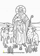 Shepherd Coloring Good Jesus Pages Shepherds Lovely Visit Divyajanani sketch template