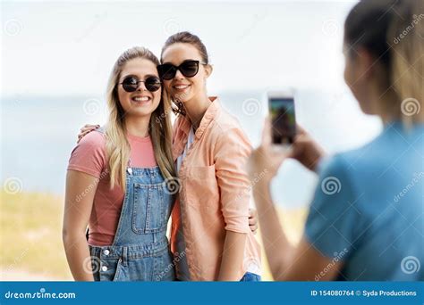 teenage girls   friends  photographed stock photo image