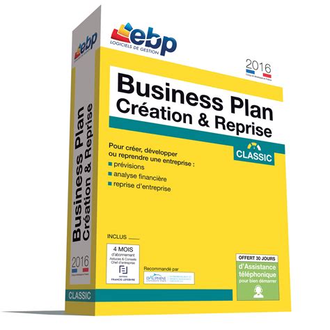 ebp business plan création and reprise classic 2016 logiciel