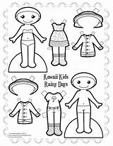 Paper Kawaii Dolls Doll Choose Board sketch template