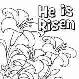 Coloring Risen He Pages Easter Kids Printable Sheets Bible Colouring Color Christ Part Religious Activities Adult Jesus Choose Board Crafts sketch template