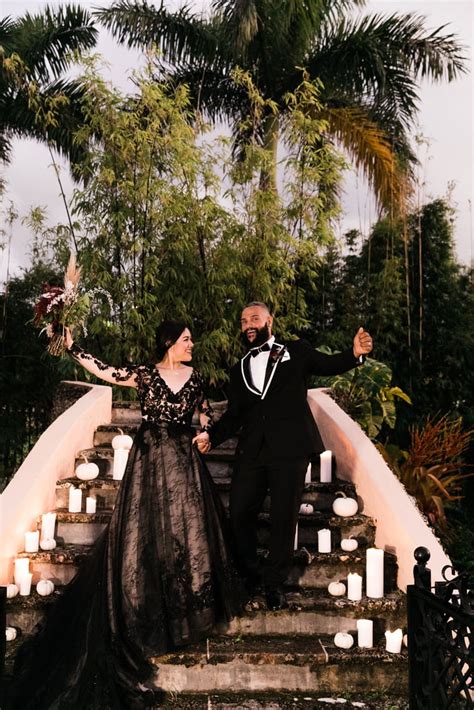 this gothic halloween inspired wedding is so romantic popsugar love and sex photo 129