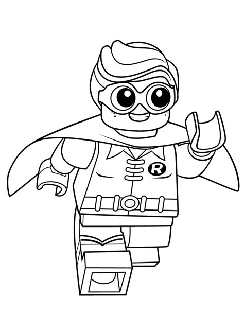 lego robin coloring pages  getdrawings