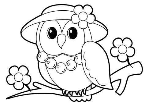 coloring pages  girls owls  getcoloringscom  printable