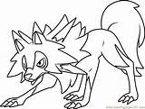 Lycanroc Coloring Midday Pokémon Rockruff Solgaleo Kleurplaat Kleurplaten Mewarn11 Coloringpages101 Starters Legendary sketch template