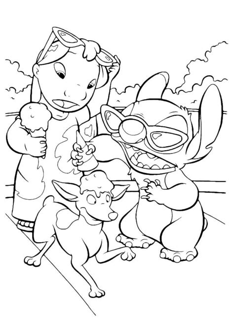 printable lilo  stitch coloring pages  kids stitch